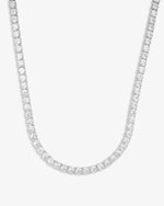 VVS Tennis Chain 14K Gold (ALL SIZES) - White Gold 5MM