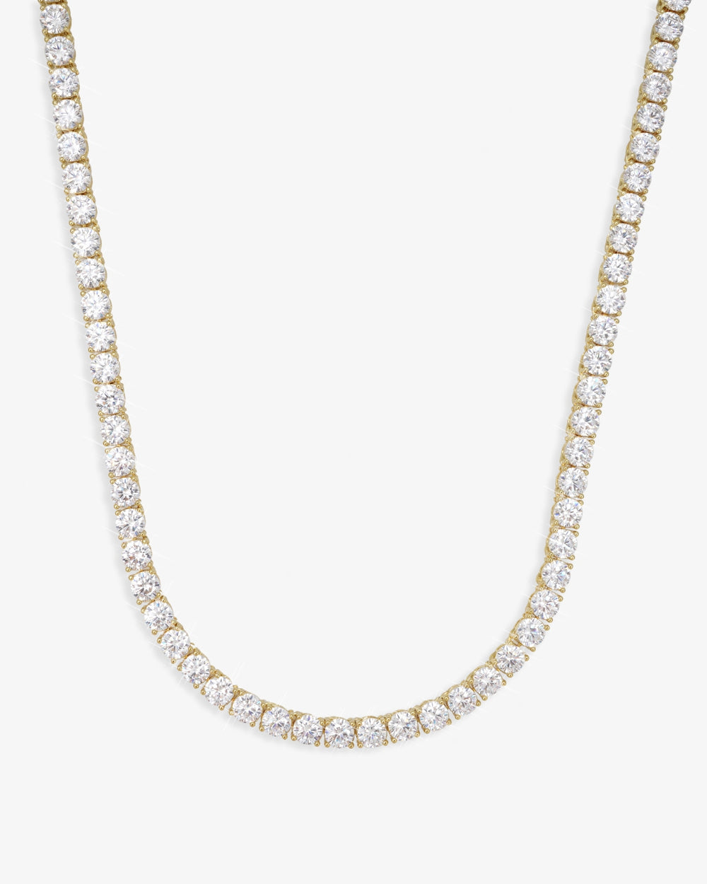 VVS Tennis Chain 14K Gold (ALL SIZES) - Yellow Gold 5MM