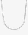 VVS Tennis Chain 14K Gold (ALL SIZES) - White Gold 3MM