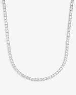 VVS Tennis Chain 14K Gold (ALL SIZES) - White Gold 3MM