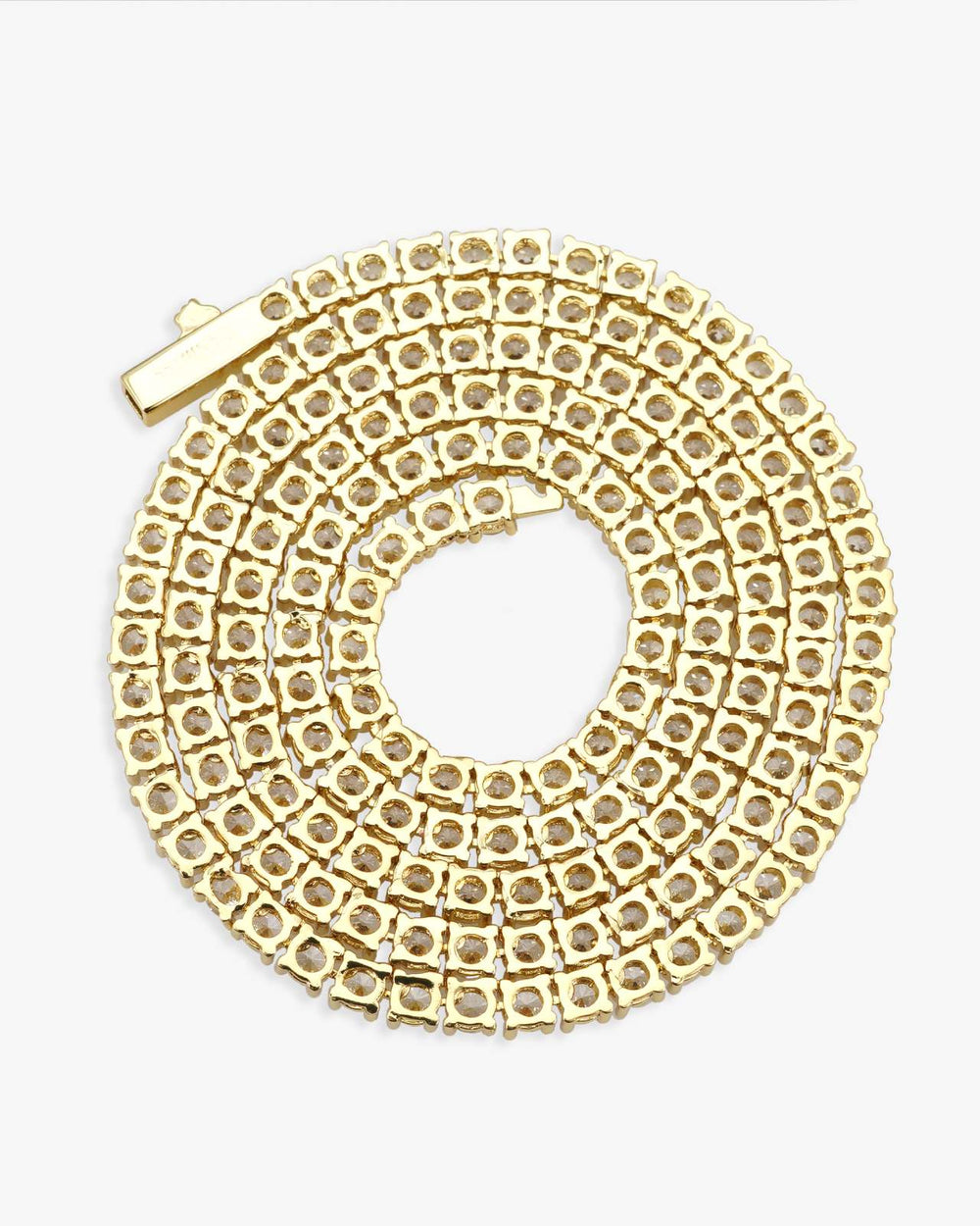 VVS Tennis Chain 14K Gold (ALL SIZES) - Yellow Gold 3MM