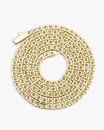 VVS Tennis Chain 14K Gold (ALL SIZES) - Yellow Gold 3MM