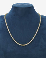VVS Tennis Chain 14K Gold (ALL SIZES) - Yellow Gold 3MM