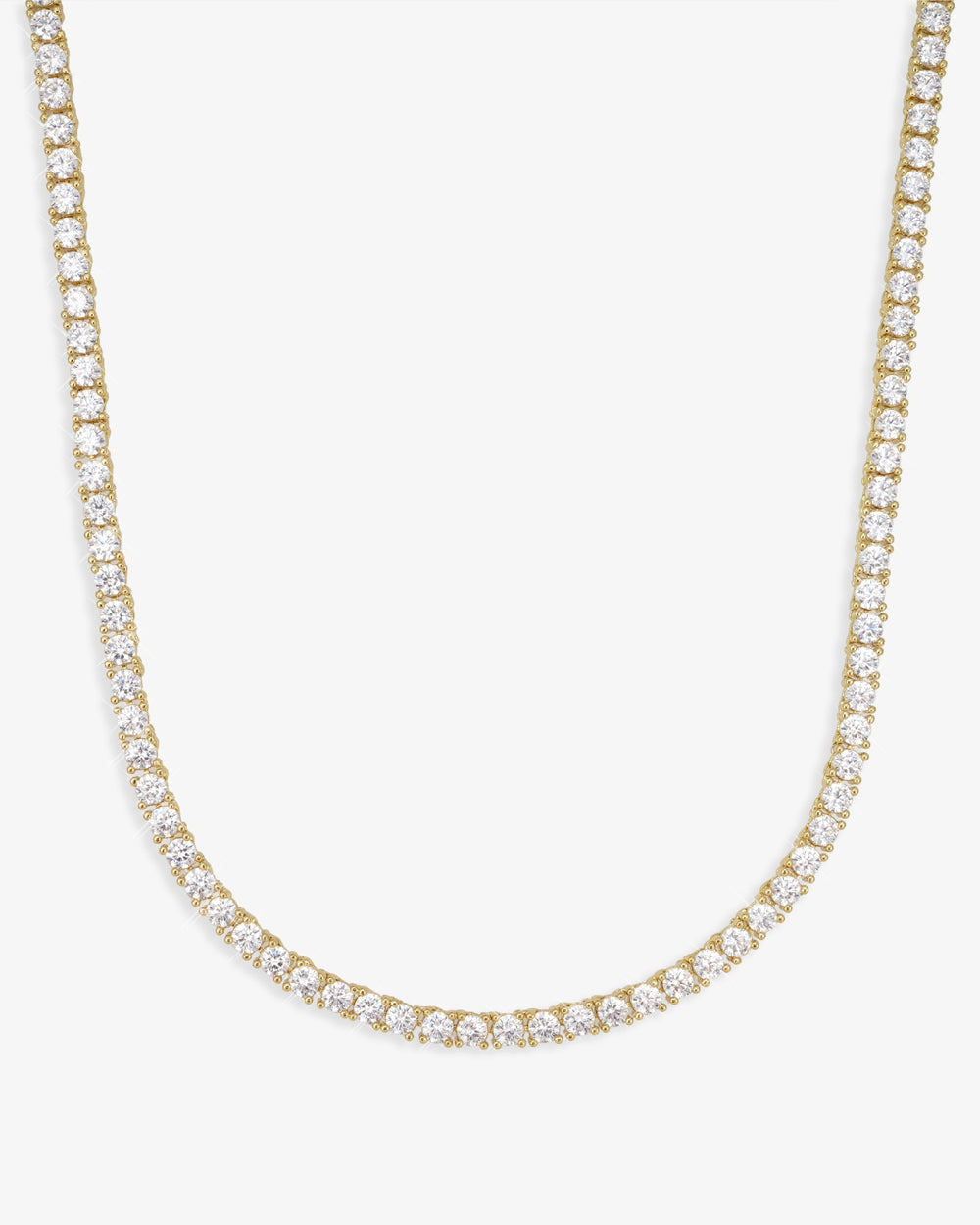 VVS Tennis Chain 14K Gold (ALL SIZES) - Yellow Gold 3MM