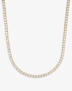 VVS Tennis Chain 14K Gold (ALL SIZES) - Yellow Gold 3MM