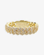 VVS Cuban Link Bracelet 14K Gold (ALL SIZES) - Yellow Gold 15MM