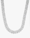VVS Cuban Link Chain 14K Gold (ALL SIZES) - White Gold 15MM