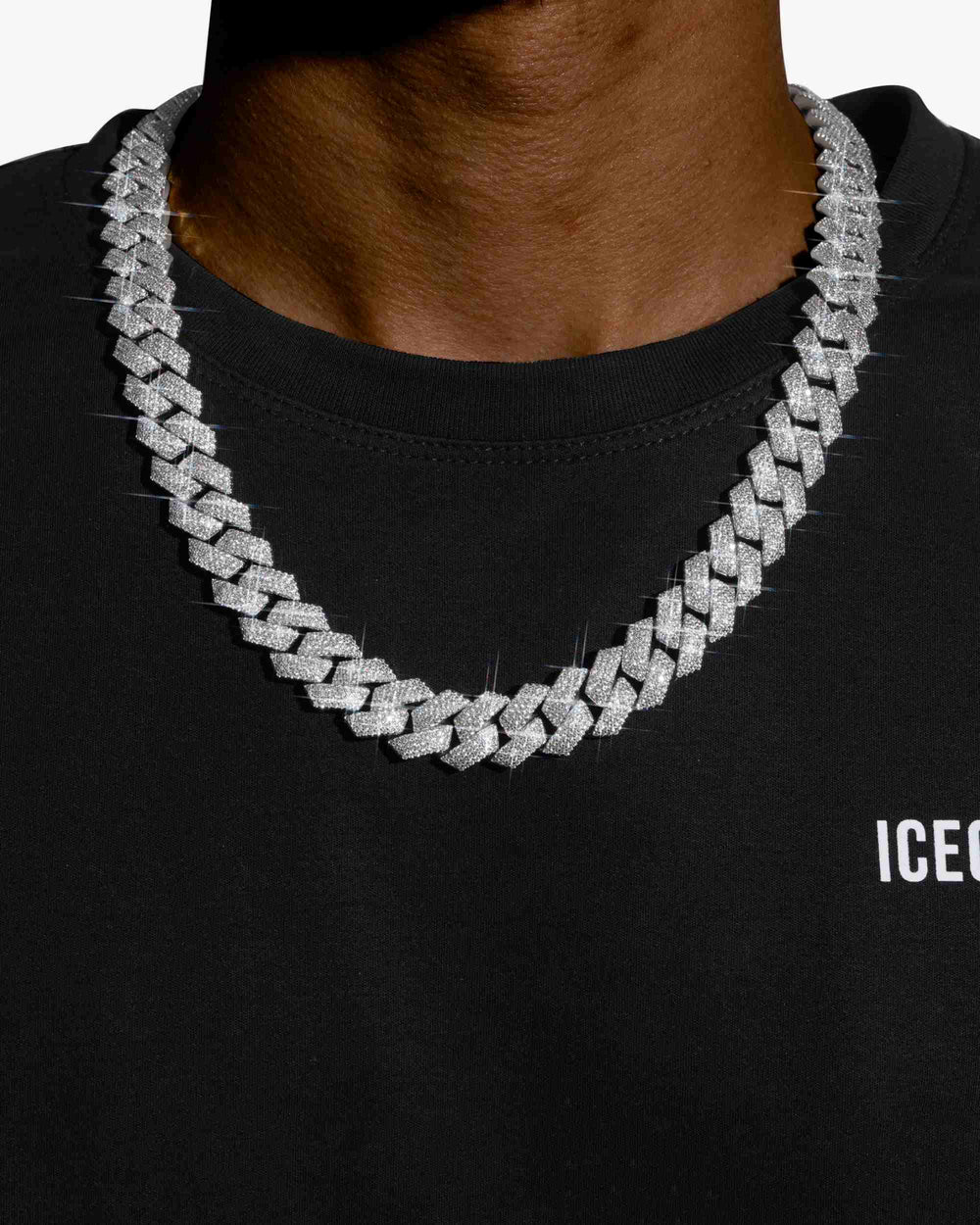 VVS Cuban Link Chain 14K Gold (ALL SIZES) - White Gold 15MM