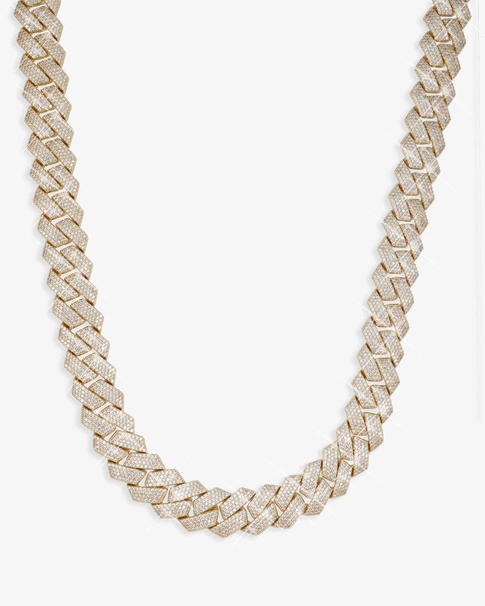VVS Cuban Link Chain 14K Gold (ALL SIZES) - Yellow Gold 15MM
