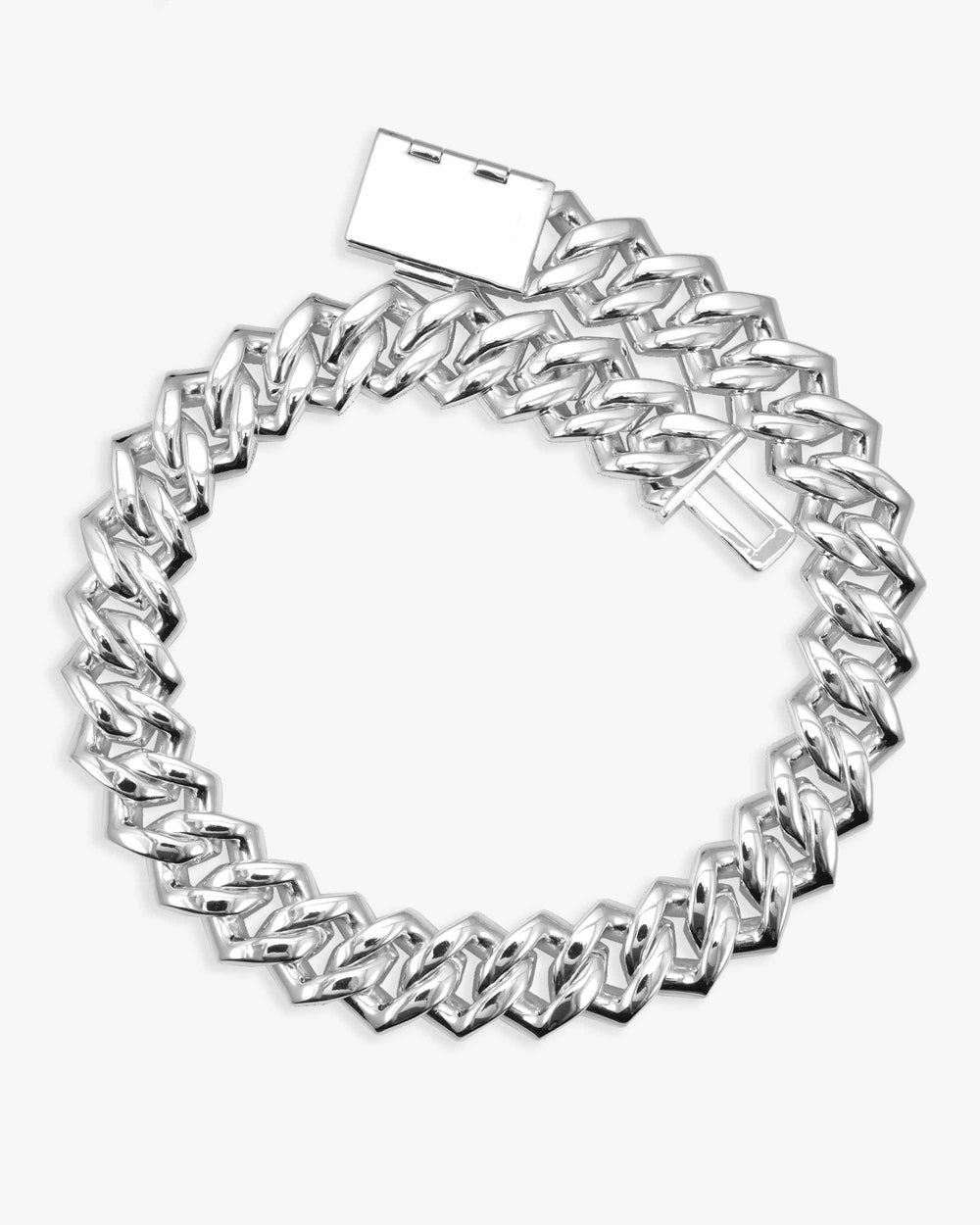 VVS Cuban Link Chain 14K Gold (ALL SIZES) - White Gold 20MM