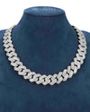 VVS Cuban Link Chain 14K Gold (ALL SIZES) - White Gold 20MM