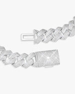 VVS Cuban Link Chain 14K Gold (ALL SIZES) - White Gold 20MM