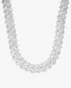 VVS Cuban Link Chain 14K Gold (ALL SIZES) - White Gold 20MM