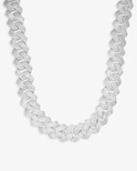 VVS Cuban Link Chain 14K Gold (ALL SIZES) - White Gold 20MM