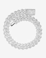 VVS Cuban Link Chain 14K Gold (ALL SIZES) - White Gold 20MM