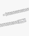 VVS Cuban Link Chain 14K Gold (ALL SIZES) - White Gold 8MM