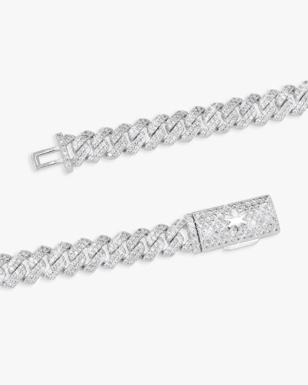 VVS Cuban Link Chain 14K Gold (ALL SIZES) - White Gold 8MM