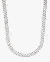 VVS Cuban Link Chain 14K Gold (ALL SIZES) - White Gold 8MM