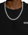 VVS Cuban Link Chain 14K Gold (ALL SIZES) - White Gold 8MM