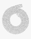VVS Cuban Link Chain 14K Gold (ALL SIZES) - White Gold 8MM
