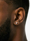VVS Stud Earrings 14K Gold (ALL SIZES) - Yellow Gold 3MM