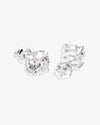 VVS Stud Earrings 14K Gold (ALL SIZES) - 
