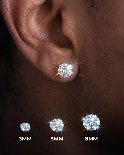 white gold vvs stud earrings all sizes icecartel updated px