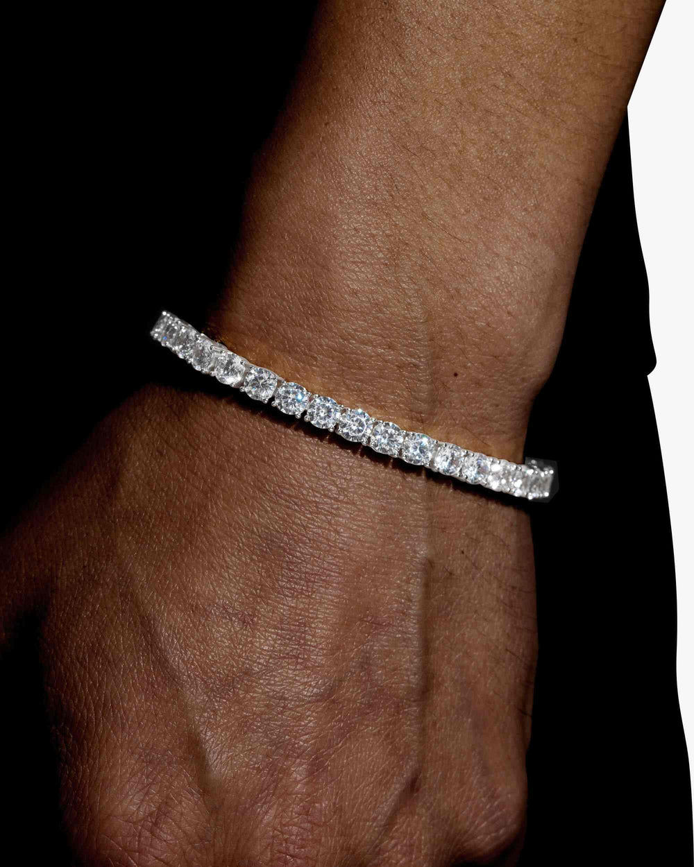 VVS Tennis Bracelet 14K Gold (ALL SIZES) - White Gold 5MM