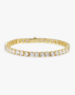 VVS Tennis Bracelet 14K Gold (ALL SIZES) - Yellow Gold 5MM