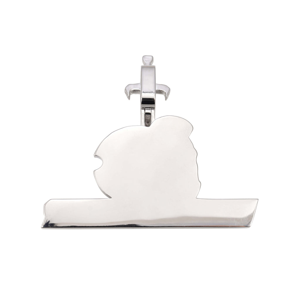 whole armor custom logo moissanite pendant 14k gold ICECARTEL back