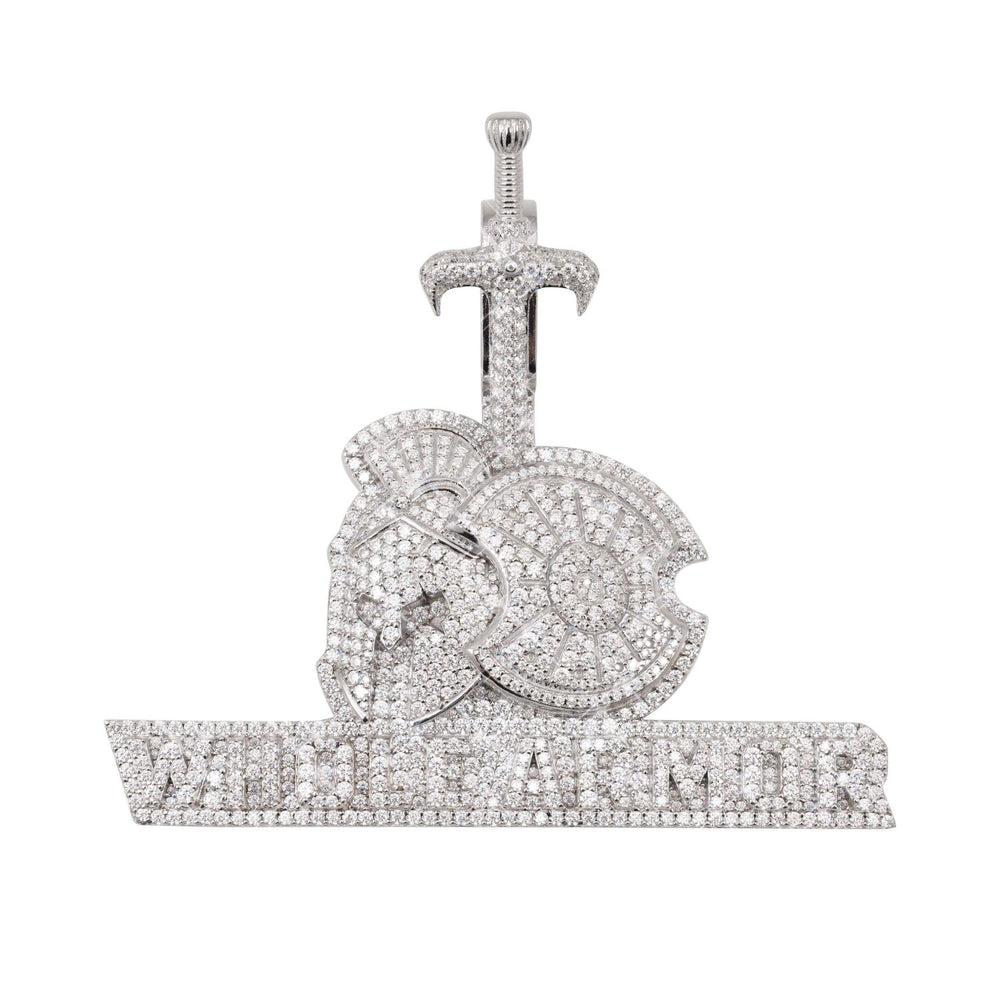 whole armor custom logo moissanite pendant 14k gold ICECARTEL