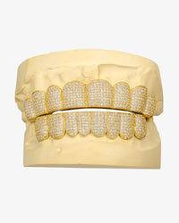 yellow gold custom grillz 14k gold hand straight icecartel px front