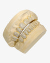 Custom Moissanite Diamond Grillz 14K Yellow Gold - 