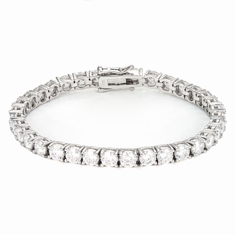 5mm moissanite tennis bracelet diamonds ice hip hop background