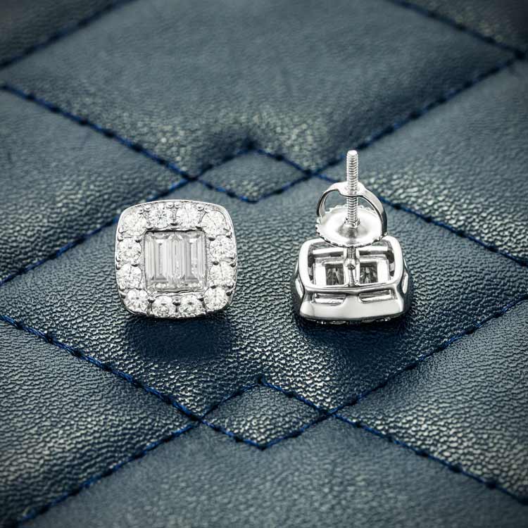 Sterling Silver 0.05ctw Diamond & Pearl Dangle Earrings St. Petersburg  Florida