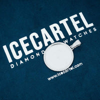 custom moissanite photo pendant picture white gold icecartel